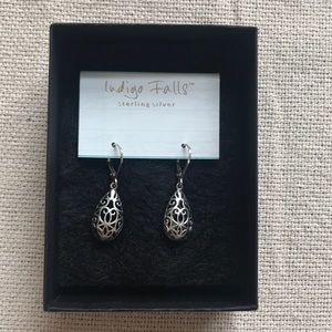 Silver Earrings — Filagree 925 — Indigo Falls